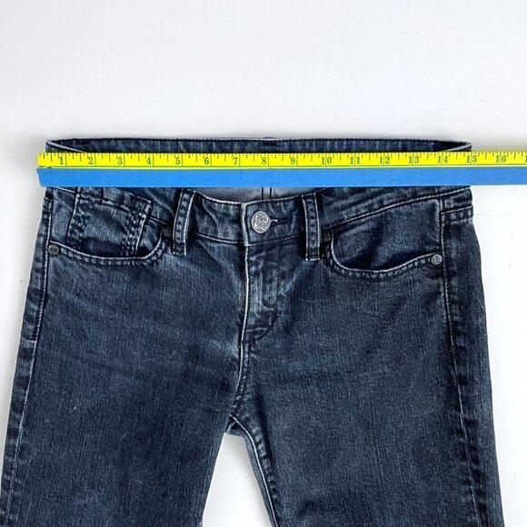 BCBGMaxazria Women's Jeans Low Rise Straight Leg Dark Wash size 28 length 30" - Picture 3 of 8